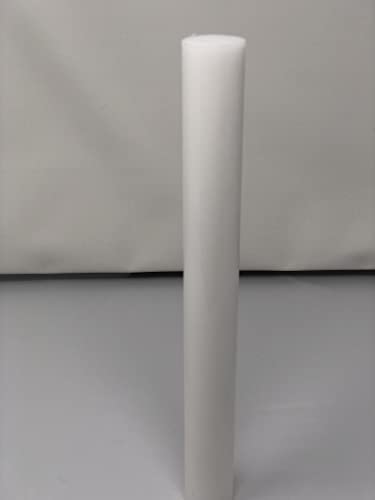 Image of White HDPE Rod 2 3 /4 inch Diameter x 2' Length