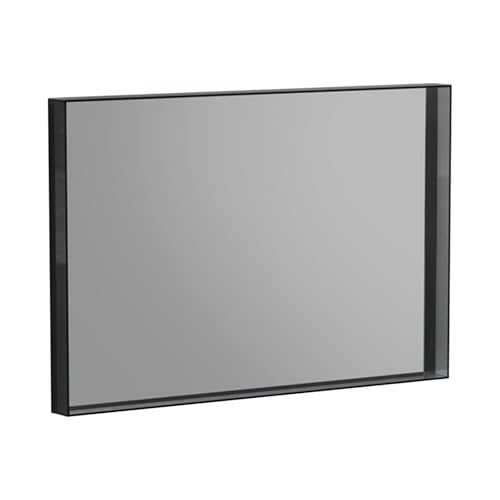 Serchou Espejo de Pared Minimalista Moderno for baño, Espejo de tocador HD for Escritorio de Dormitorio(Nero,23.6 * 31.5IN)