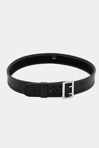 Bianchi 7960 Sam Browne Duty Belt Fits 2.25 Inches (58 MM) Belt Loops 38 Brass Buckle Plain Black