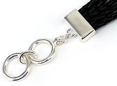 Elephant With Rhinestone Silver-Tone Multi Layer Cord Designer Toggle Bracelet By Jewelry Nexus #TOP2
