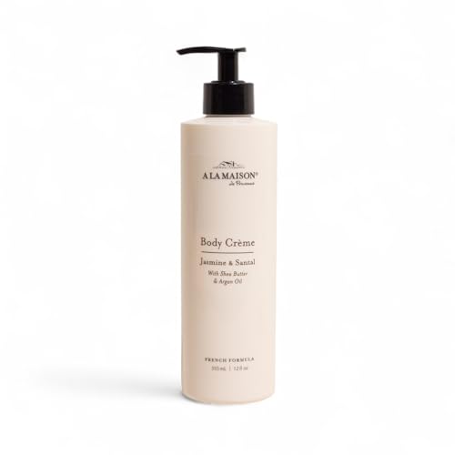 A LA MAISON Body Crme Shea Butter Body Lotion with Argan & Avocado Oils Rich Nourishing French Formula for Dry Skin 12 oz Amber Collection