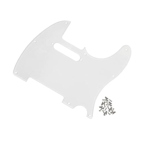 Pickguard guitare TL transparent standard à 8 trous et vis incluses pour guitare électrique