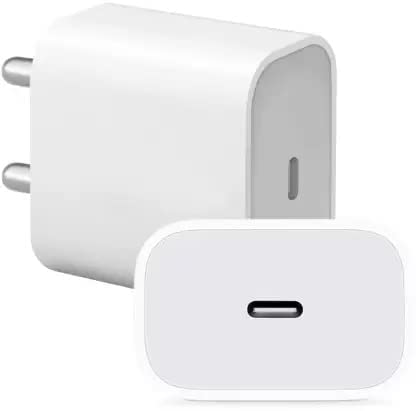 KOTSUN 20W Type-C Port 3.0 Pd Fast Charger Compatible For 12/12 Pro/ 12 Pro Max/ 12 Mini/ 11/11 Pro/ 11 Pro Max (Bis Certified) (Only Adapter) (Kvrt-23-Pda-1611), White at Rs. 494