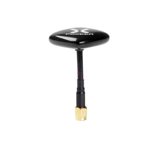 Foxeer V2 2 5,8 GHz 9dBi parche LHCP RHCP Compatible con RC avión FPV Racing Freestyle Drones VTX gafas Monitor(Black RP-SMA LHCP)