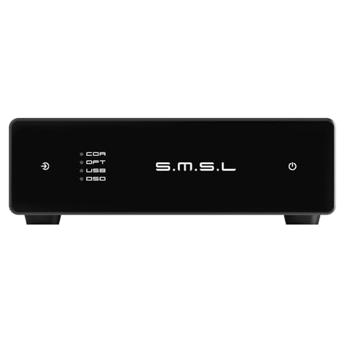 SMSL D1 Audio-Decoder | Faser-/Coaxial-/USB-Eingang | RCA-Ausgang | ROHM BD34352EKV-Chip | 768kHz/32bit-Dekodierung | Kompatibel mit PC, Handy, TV, Headset, Verstärker, aktiven Lautsprechern