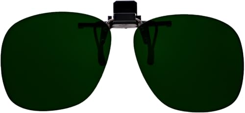 Clip-On Flip Ups Torching Safety Glasses (Green IR Shade 5.0)
