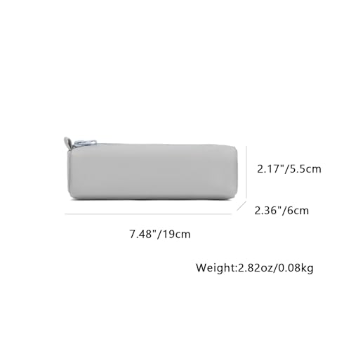 Image of Pencil Case Lightweight and Durable Ideal Pencil Pouch for School and Office Supplies (Light Gray,Oxford)
