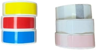 D30 Colored Label Tapes 6Rolls Compatible with Label Maker Model D30 D35, Thermal Sticker Paper 12mm x 40mm (0.47 x 1.57 Inches) Self-Adhesive LabelingTapes for Home Office image 5
