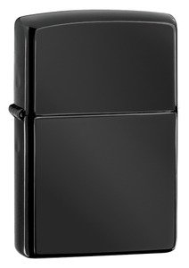 Encendedor Zippo Classic Negro Brillante miniatura 3