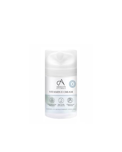 Absolute Aromas Vitamin E Cream - Unscented Base Cream Free from Parabens and Sulphates Moisturising Cream for Face Body and Scars (50g)