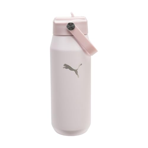 Image of PUMA Unisex Adult 24oz Insulated Stainless Steel Water Bottle With Straw & Carry Handle