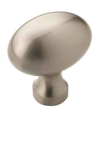 Amerock Vaile 1-3/8 inch (35mm) Length Satin Nickel Cabinet Knob - 25 Pack