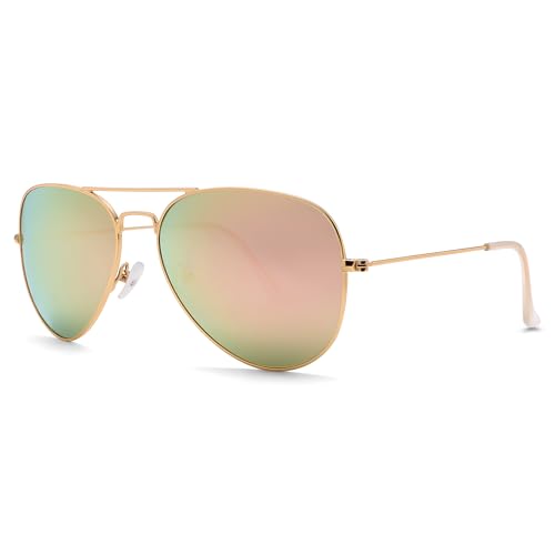 Image of Pro Acme Aviator Sunglasses for Men Women Classic Polarized UV400 Protection