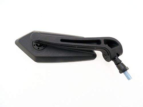 Mmg Universal Fit Adjustable Mirror Set, 8Mm Rh/Rh Thread, Flat Black, Motorcycle Scooter (4238) #TOP4