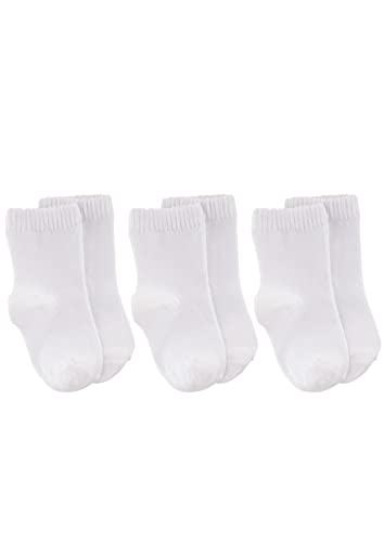 KIT 3 Pares, Meia, Lupo, bebê-unissex, Branca/Branca/Branca, 20 a 23