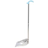 ibasenice Recogedor de Gran Capacidad y Almacenamiento Conveniente de Acero Inoxidable Mango Largo Ergonómico y Diseño Desmontable para Limpieza Doméstica