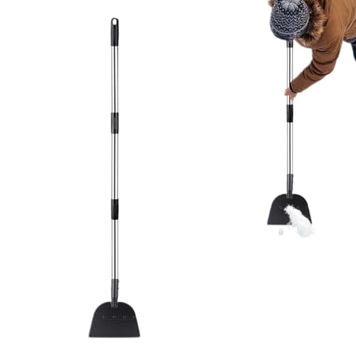 Pala per erbacce con manico, pala per la pulizia del giardino, in metallo, per esterni, attrezzi da giardino, pala per la pulizia dei bordi del prato