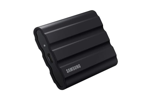 Samsung Memorie T7 Shield MU-PE2T0S SSD Esterno portatile da 2 T, USB 3.2 Gen 2, 10 Gbps, Nero