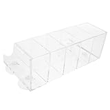 Gatuida Acryl Aufbewahrungsbox mit Saugnäpfen Vielseitiges Kühlschrank Organizer Regal für Softdrink Halter Stabiler Fridge Tür Aufbewahrungsbehälter zur Praktischen Lagerung von Snacks