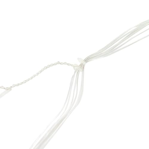 Cascata LED de Natal Festas 127V - 4,3m com 240 LEDs Branco Quente Natalino 8 Funções Fio Transparen