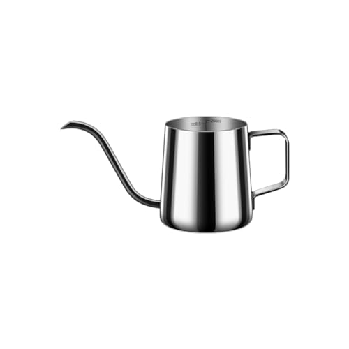 Kaeltsyn Ollas de café elaboradas a mano de acero inoxidable, hervidores, boquillas largas y estrechas, cuello de ganso, té, para acampar al aire libre, viajes o uso doméstico