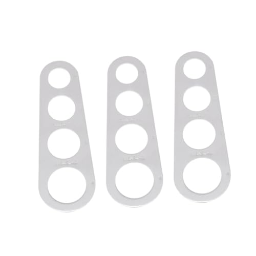LIFKOME 3piezas Medidor De Espaguetis De Acero Inoxidable Unidades Utensilio De Cocina Herramienta Para Medir Masa Resistente Corrosión