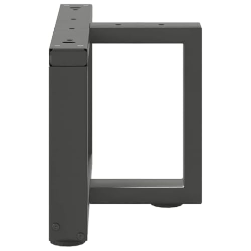 Piétement de table basse en acier pulvérisé anthracite pour design durable - 5