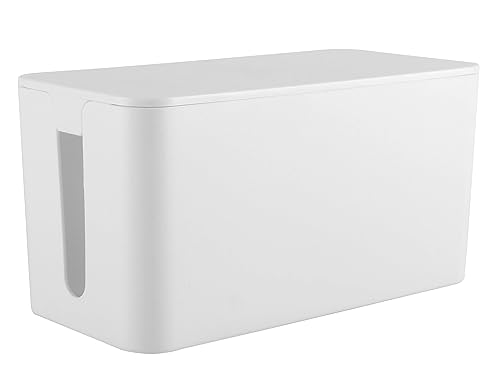 Boîte de rangement pour câbles RICOO Z2301-W blanc 23x11x12 cm
