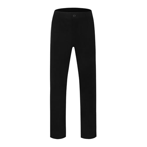 Tobysper Pantalones de pana para hombre, elásticos, cálidos, pantalones chinos, corte regular, pantalones de pana rectos, ajuste clásico, pantalones casuales, pantalones de chándal con bolsillos,