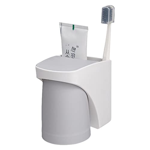 磁気カップ付き歯ブラシホルダー、壁掛け式歯磨き粉ホルダー、つや消し歯ブラシカバー、排水ドリルフリー、省スペース、子供用電動歯ブラシホルダー、バスルームオーガナイザー Werstand