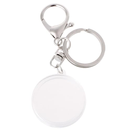 コインケースキーリングソフトパッド付きお土産記念メダルホルダーキーホルダーメダリオンコレクションボックスチェーンキーリング合金キーホルダー