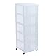 Sundis Modulo Tour De Rangement Avec 5 Larges Tiroirs De Grande Capacité Et Roues 360º