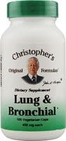 Christopher's Lung & Bronchial -- 450 mg - 100 Vegetarian Capsules