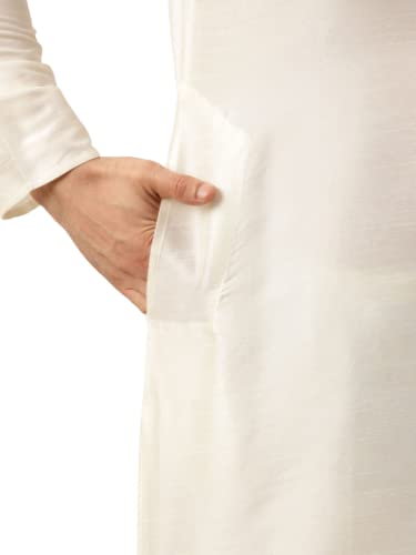 Image of SOJANYA (Since 1958, Men's Silk Blend Grey Kurta Pyjama & Silk Blend Jacket Combo