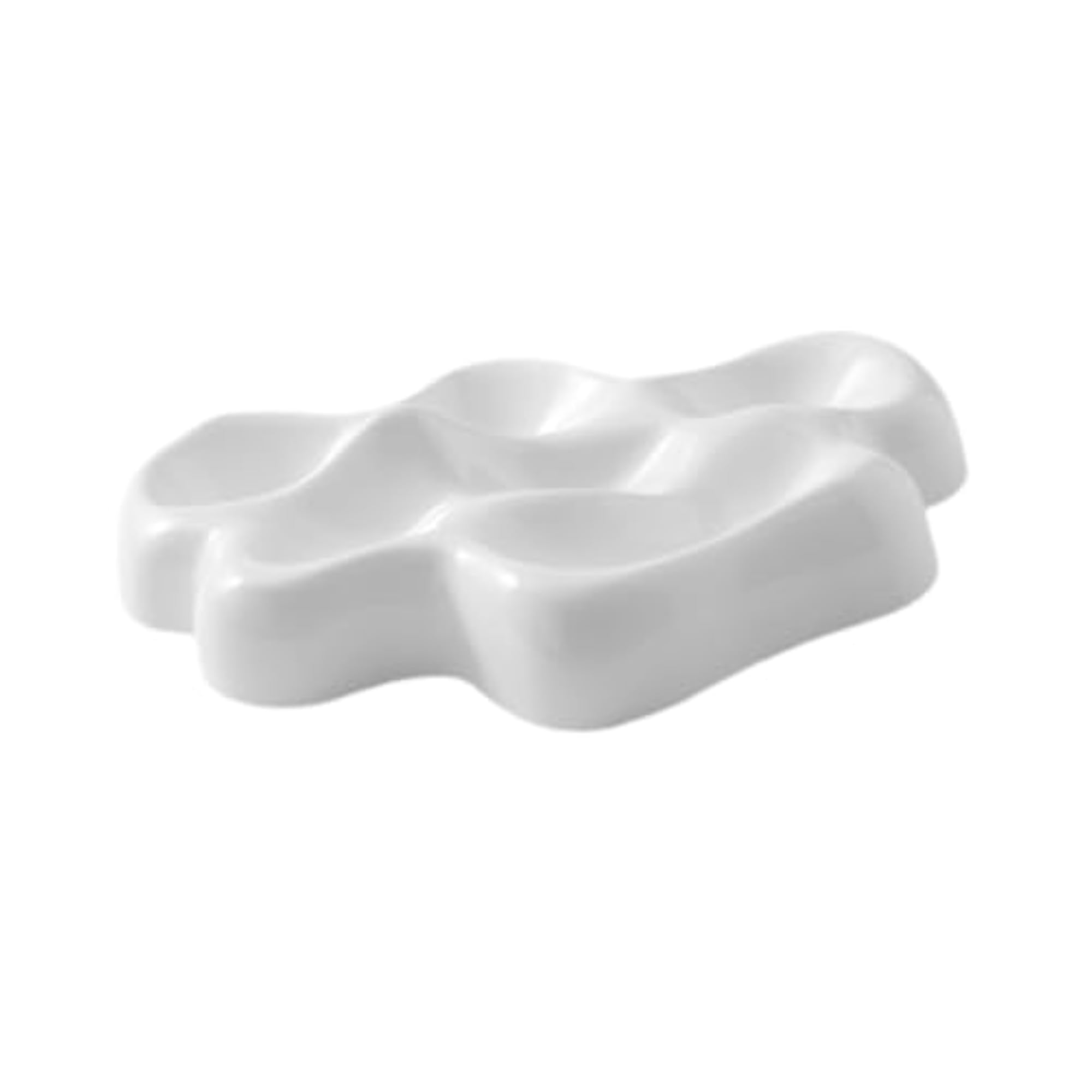 Wave Jewelry Tray Trinket Ring Holder Decorative Dish White