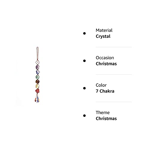 Handmade Crystal Window Car Hanging Ornaments 7 Chakra Home Decoration Feng Shui Ornament Yoga Meditation Car Decoration Tumbled Palm Stones Christmas Decorations Ornaments #TOP7