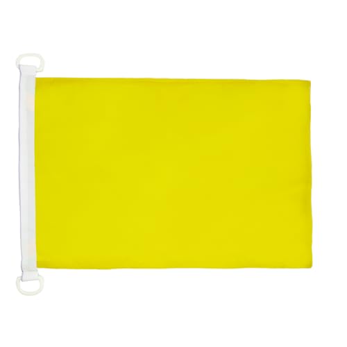 AZ FLAG Bootflagge Einfarbig Gelb 45x30 cm, Einfarbig Bootsfahne 30 x 45 Cm Marine Flaggen - Flaggen