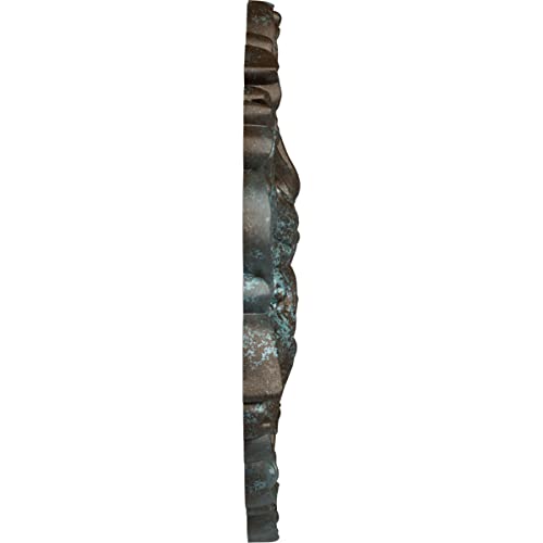Image of Ekena Millwork CM19ORBBS Orrington Ceiling Medallion, 19 5 /8 OD x 4 3 /4 ID x 1 3 /4 P, Bronze Blue Patina
