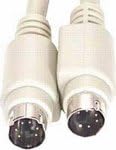 2m PS/2 keyboard adapter cable (6 pin mini DIN Male to 6 pin mini DIN Male)