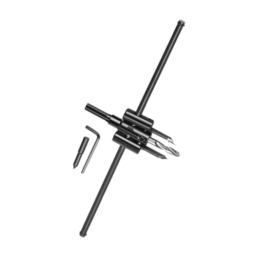 Sharplace a Tazza per Lavorazione Del Legno, Fresa per Legno Rotonda Regolabile, Utensile Da Taglio Multiuso, Trapano, Fresa per Fori Circolari per Lavoraz, 300