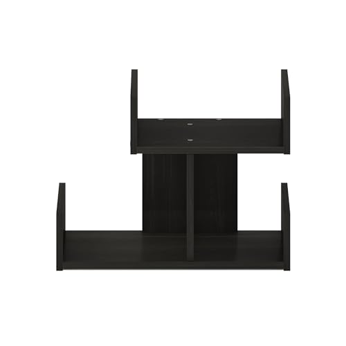 Image of Furinno HERMITE Desk File Folder Organizers, 3-Shelf Desktop Office Organization Racks, Desk Top Display Book Shelf, for Paper, Office Supplies, Magazine, Espresso