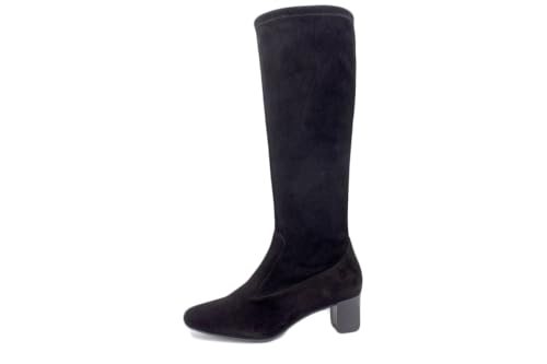 Bottes en daim noir PieSanto 245275 pour femme avec fermeture zippée