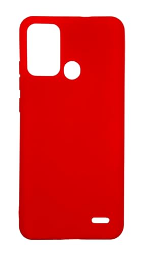 Movilear Funda Carcasa de Silicona Líquida para ZTE Blade A53 Pro 4G, Interior de Microfibra Antigolpes Protección Gel Ultra Suave de Goma a Prueba de Choques y Arañazos FSUA (Rojo)