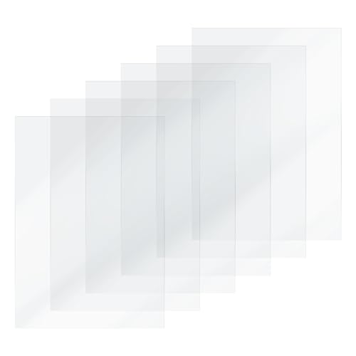 HIKUDIY 6PCS FEP Film Release Films for ELEGOO Mars/Mars 2 Pro/Mars 3/ANYCUBIC Photon/Photon Mono 4K/Phrozen Sonic Mini 4K/Creality Halot-one/LD-002R/LD-002H LCD/SLA/DLP 3D Printer, 200 x 140 x 0.15mm