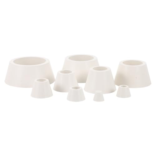 KICHOUSE 9-Piece Funnel Support Rubber Pad Set Funnel Gaskets Filter Adapter Kit