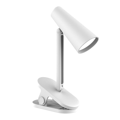 wonderlamp - Flexo con pinza LED 3W Rinos CCT Dim, Batería recargable e Interruptor táctil, Blanco