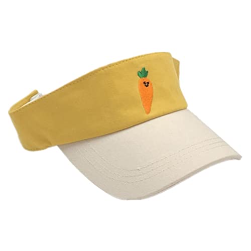 Chapeau à visière broderie fruits coton respirant enfant