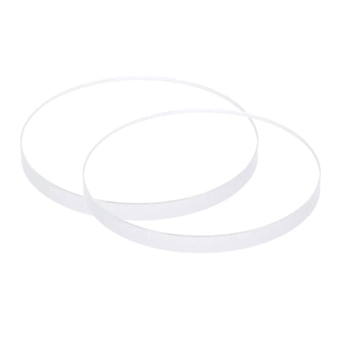Image of sourcing map 2pcs Watch Clear Crystal Lens Glass 27.5mm Dia. 3mm Thick Round Flat Mineral High Transmittance Watch Glass Replacement Part for Watchmaker Repair