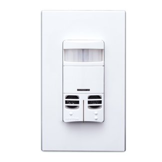 Leviton OSSMD-GAW Dual RLY MT WB, 120-277VAC, NONEU, White