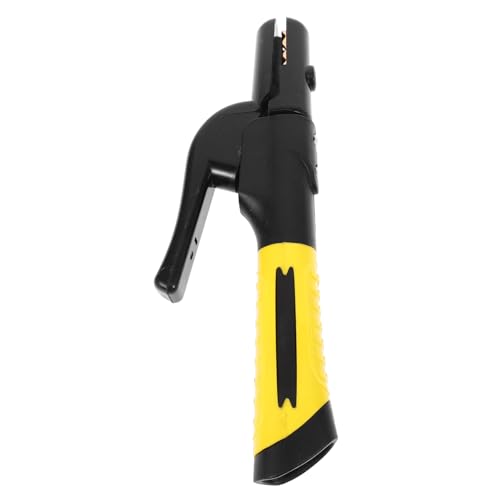 OSOLADY Welding Clamp Stick Electrode Holder Welding Ground Clamp Welding Electrode Holder Lead Welding Rod Holder Electrode Clamp Stick Electrode Pick up Tool Welders Tool Yellow Copper
